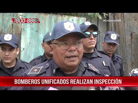 Bomberos realizan inspecciones en viviendas del barrio Largaespada - Nicaragua
