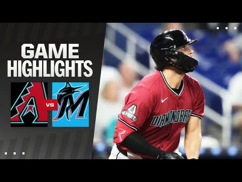 D-backs vs. Marlins Game Highlights (8/19/24) | MLB Highlights