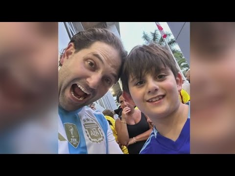 Child talks about adventure, injury at Copa America final