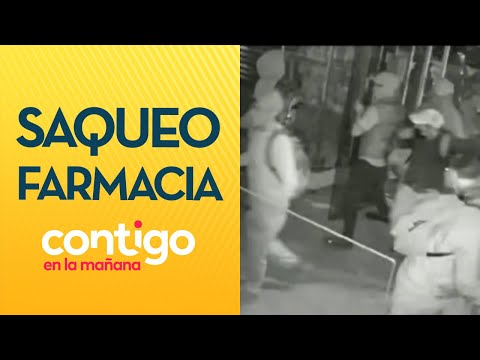 TRABAJADOR FUE ATACADO: Saqueos y destrozos a farmacia en aniversario 18- O - Contigo en la Mañana