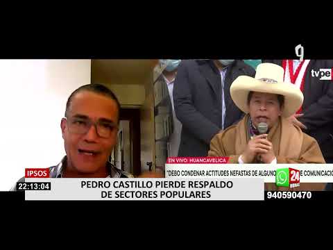 Ipsos: Pedro Castillo pierde el respaldo de los sectores populares del país