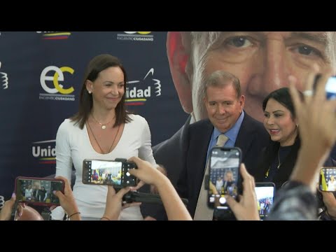 Candidato de oposición de Venezuela encabeza su primer mitin en la presidencial | AFP