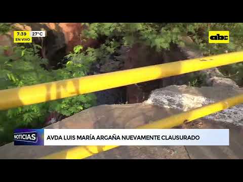 Reanudan obras sobre puente de Avda. Luis María Argaña