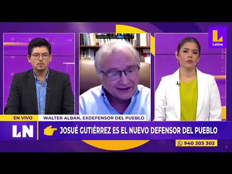 Walter Albán sobre designación de Josué Gutiérrez: Esta es una elección de un pacto bajo la mesa