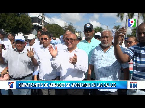 Decenas de personas a lo largo de Av. Jiménez Moya para manifestar su apoyo Abinader| Primera Emisió
