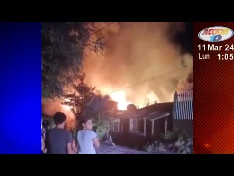 Incendio consume viviendas en el municipio de Siuna