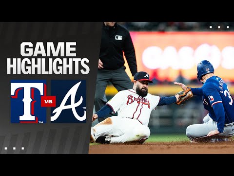 Rangers vs. Braves Game Highlights (4/21/24) | MLB Highlights