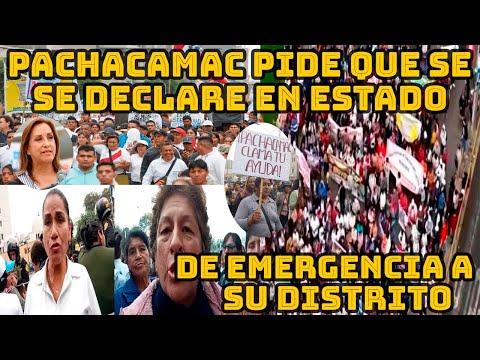 POBLADORES DE PACHACAMAC MARCHAN DESDE MANCHAY HACIA EL CONGRESO DE LA REPUBLICA..