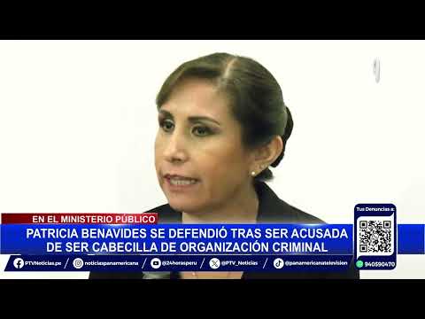 Patricia Benavides califica de sesgado informe que recomienda su destitución de la Fiscalía