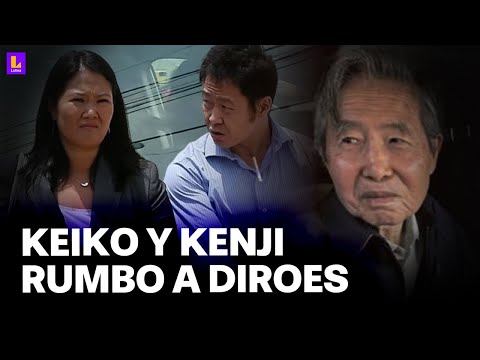 Keiko Fujimori sale rumbo a la Diroes a minutos de liberación de su padre
