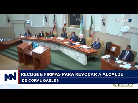 Controversia en Coral Gables 04-19-24 Recogen firmas para revocar a alcalde de Coral Gables