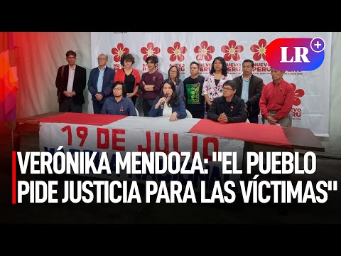 VERÓNIKA MENDOZA sobre 'MARCHA NACIONAL': El pueblo demanda justicia para las VÍCTIMAS | #LR