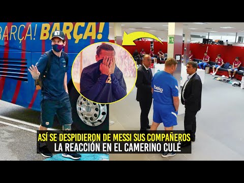 ¡PIQUÉ MUY AFECTADO! ASÍ REACCIONARON EN EL CAMERINO CULÉ POR IDA DE MESSI ¡TRISTE ADIÓS!