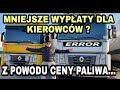 Czy kierowcy będą mieli mniejsze wypłaty z powodu podwyżek paliwa?