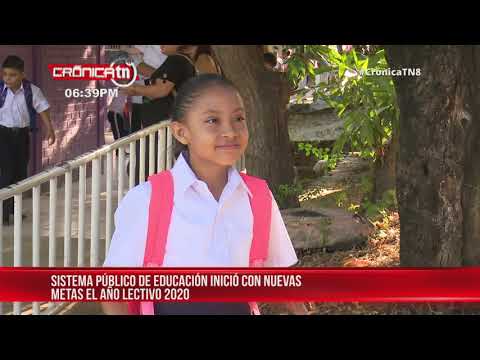 Año escolar 2020 en Nicaragua: patriotismo y mejora en la calidad