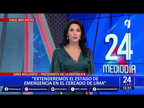Dina Boluarte anuncia ampliación del estado de emergencia en Cercado de Lima ?