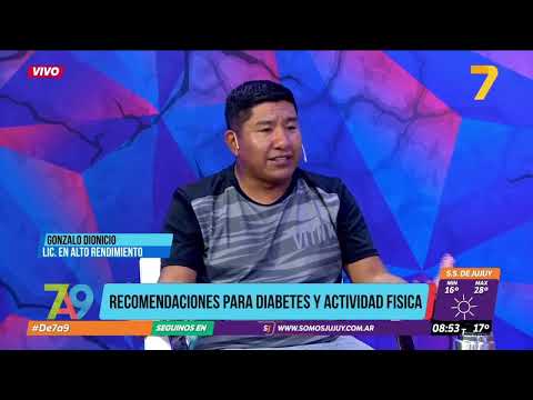 Recomendaciones para diabetes y actividad fisica - Lic. Gonzalo Dionicio | Canal 7 Jujuy
