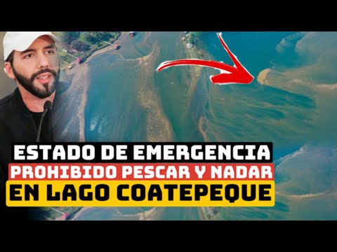 Prohibido Pescar y Nadar en lago Coatepeque Alerta Roja de Urgencia