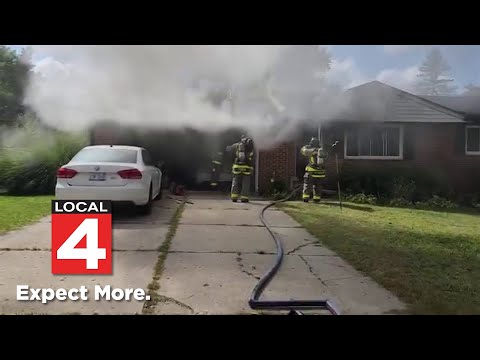 Ann Arbor police, firefighters rescue pets from burning home