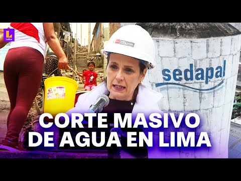 Todo sobre el corte masivo de agua en Lima: Es un trabajo programado, no hay escasez del servicio