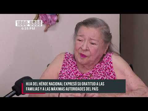 Blanca Segovia Sandino envía saludos al pueblo de Nicaragua