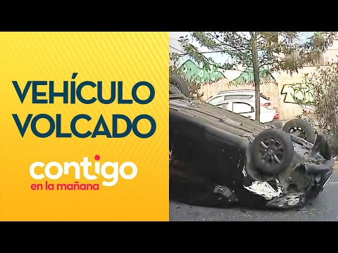 ESTABA EBRIO: Conductor volcó su vehículo en La Granja - Contigo en la Mañana