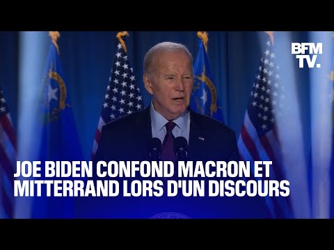 En plein discours, Joe Biden confond Emmanuel Macron avec Mitterrand d'Allemagne