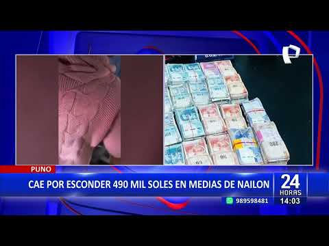 Perro detecta a pasajera que llevaba más de 400 mil soles dentro de medias de nailon en Puno