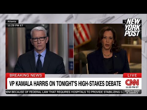 Kamala Harris says Biden had ‘slow start’ but ‘strong finish’ in debate