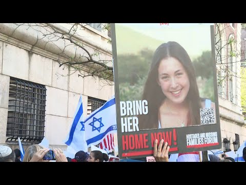 Manifestation devant l'université Columbia pour la libération des otages israéliens | AFP Images