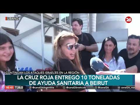 La Cruz Roja entregó 10 toneladas de ayuda sanitaria a Beirut