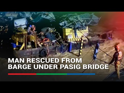 Selfie Balita: Man trapped in barge under Pasig bridge rescued | ABS-CBN News