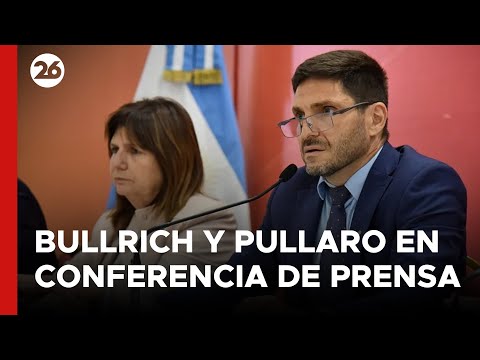 EN VIVO - ARGENTINA | Conferencia de prensa de Patricia Bullrich y el gobernador Maximiliano Pullaro