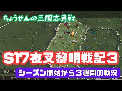 #291【貂蝉の三国志真戦】　S17夜叉黎明戦記３　シーズン開始から３週間の戦況　【三国志战略版】