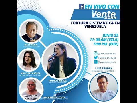 Tortura sistemática en Venezuela, con Tamara Suju, Arria, Ana Da Costa, Molly De La Sotta y Tarbay