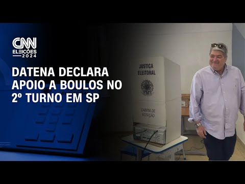 Datena declara apoio a Boulos no 2º turno em SP | AGORA CNN