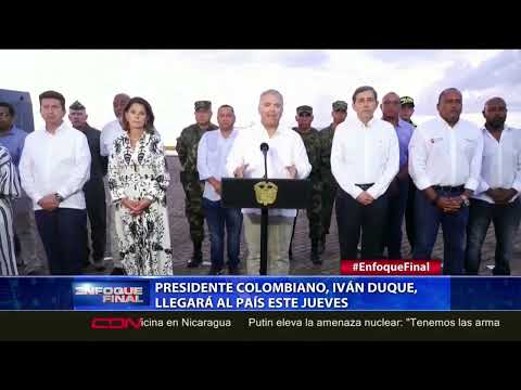 Presidente colombiano, Iván Duque, llegará al país este jueves