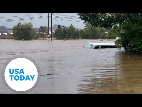 Woman escapes van amid rising Helene floodwaters | USA TODAY