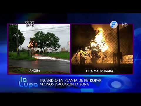 Incendio de gran magnitud en Petropar