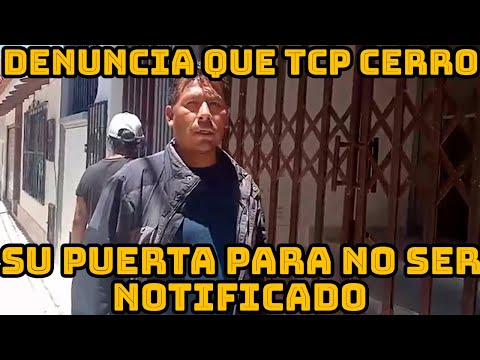 HUMBERTO CLAROS DENUNCIAN PRESENTARON NOTA TCP PARA QUE NO PUEDAN COBRAR SUS SUELDOS..
