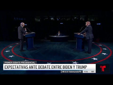 Expectativas en Puerto Rico ante debate entre Biden y Trump