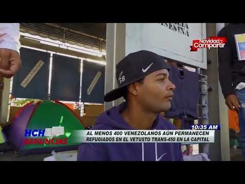 Centenares de Venezolanos permanecen en las instalaciones del Trans-450 de Tegucigalpa