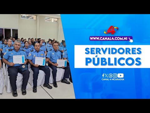 Policía Nacional e INATEC gradúan a servidores públicos