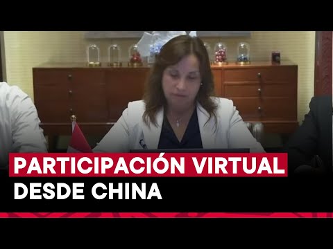 Presidenta Boluarte participa del Consejo de Ministros de manera virtual desde China