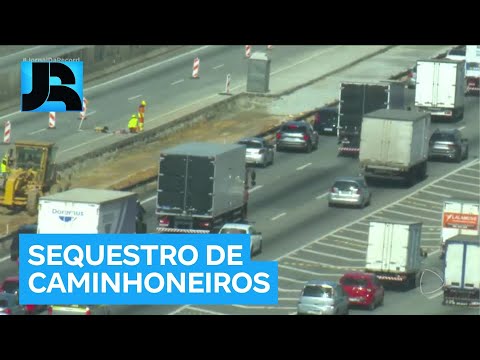 Maioria dos roubos de carga em SP também envolveu o sequestro dos motoristas