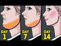 LOSE DOUBLE CHIN & FACE FAT  14 Days Face Workout