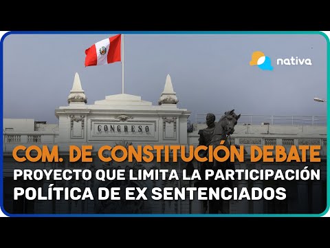 Comisión de Constitución debate proyecto que limita la participación política de ex sentenciados