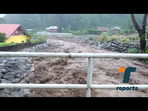 Se registra desbordamiento de ríos es inundaciones tras fuertes lluvias