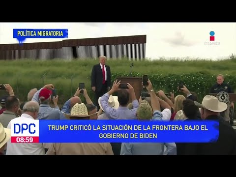 Doland Trump criticó la política migratoria del presidente Joe Biden | De Pisa y Corre