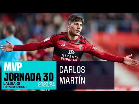 CARLOS MARTÍN aleja del descenso al MIRANDÉS ?? | LALIGA Hypermotion MVP JORNADA 30